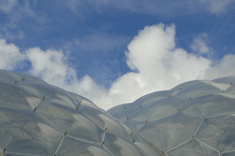 domes at the eden project
