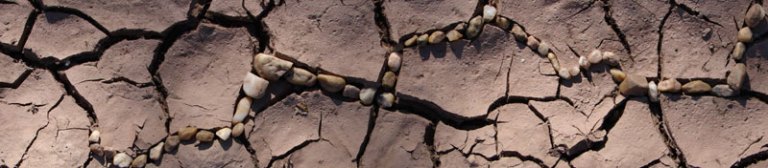 a line of quartz pebbles