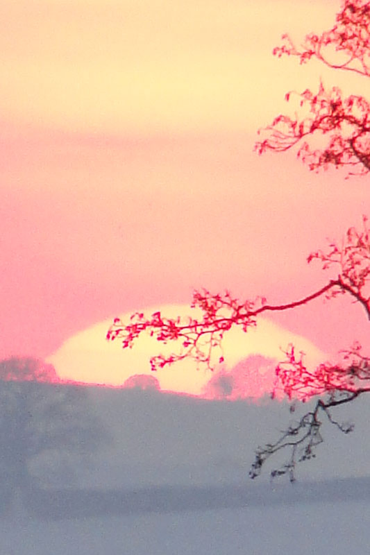 winter sunset